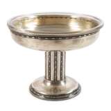 Silber Fußschale mit Glaseinsatz - фото 1