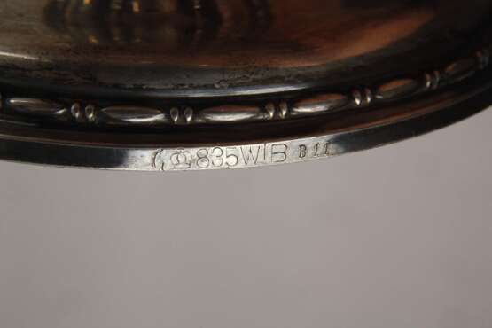 Silber Fußschale mit Glaseinsatz - фото 4 Silber Fußschale mit Glaseinsatz - фото 4