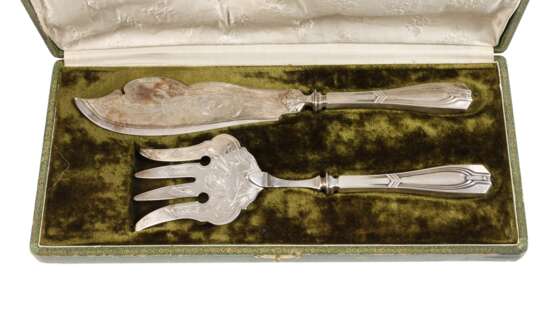 Silber zwei Vorlegeteile im Etui - фото 1