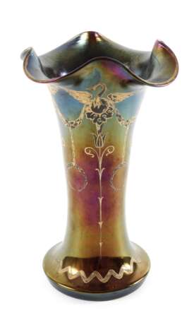 Jugendstilvase mit Schwanendekor - photo 1