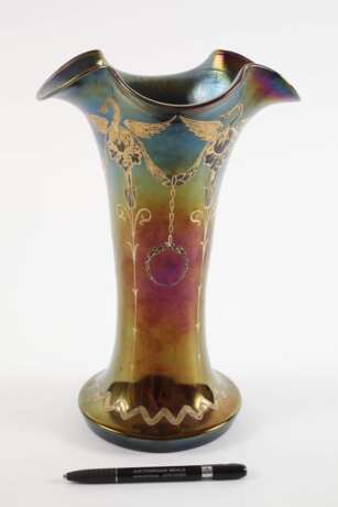 Jugendstilvase mit Schwanendekor - photo 2