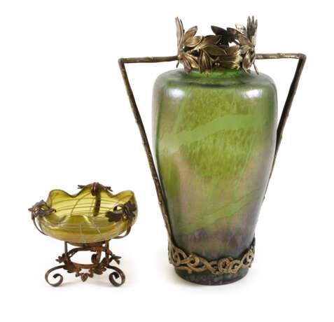 Kralik montierte Schale und Vase - photo 1