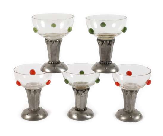 Fünf Likörgläser Jugendstil - фото 1