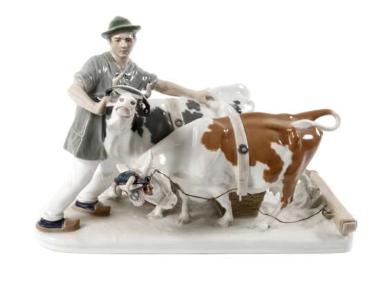 Meissen "Bauer mit Ochsengespann" - Foto 1 Meissen "Bauer mit Ochsengespann" - Foto 1