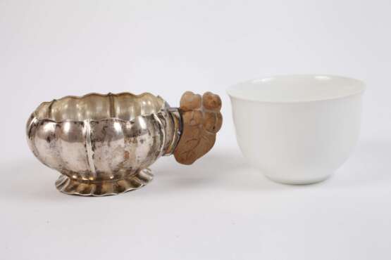 Paar Mokkatassen mit Porzellaneinsatz - фото 2