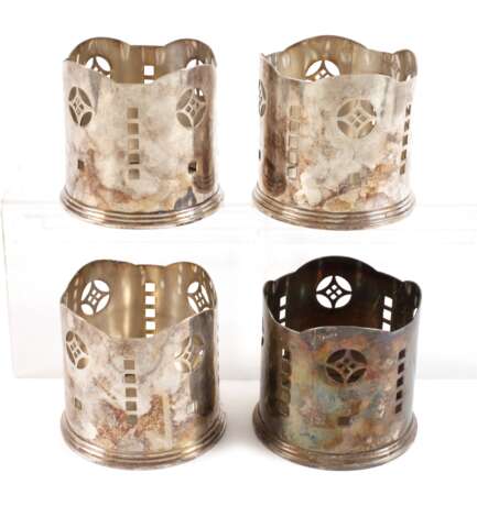 Vier Flaschenhalter Hotelsilber - photo 1 Vier Flaschenhalter Hotelsilber - photo 1