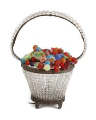 Tischlampe als Blütenkorb