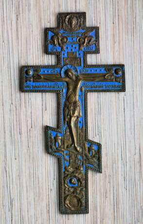 Старообрядческий киотный крест. XIХ в. литейщики-старообрядцы поморского Выга Bronce Moulage Выг Выг XIX век. - photo 1 Старообрядческий киотный крест. XIХ в. литейщики-старообрядцы поморского Выга Bronce Moulage Выг Выг XIX век. - photo 1