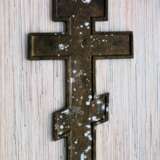 Старообрядческий киотный крест. XIХ в. литейщики-старообрядцы поморского Выга Bronce Moulage Выг Выг XIX век. - photo 2