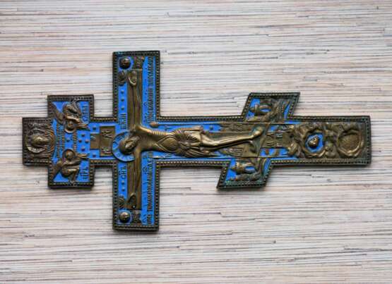 Старообрядческий киотный крест. XIХ в. литейщики-старообрядцы поморского Выга Bronce Moulage Выг Выг XIX век. - photo 3 Старообрядческий киотный крест. XIХ в. литейщики-старообрядцы поморского Выга Bronce Moulage Выг Выг XIX век. - photo 3