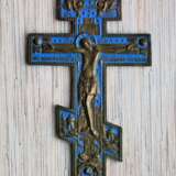 Старообрядческий киотный крест. XIХ в. литейщики-старообрядцы поморского Выга Bronce Moulage Выг Выг XIX век. - photo 5