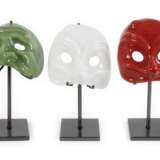 Venini Murano drei Masken mit Ständern - Foto 1