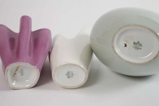 Rosenthal drei Künstlervasen - photo 5