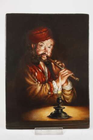 Bildplatte Flötenspieler bei Kerzenschein - Foto 2