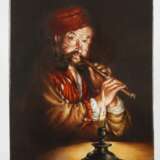 Bildplatte Flötenspieler bei Kerzenschein - Foto 2