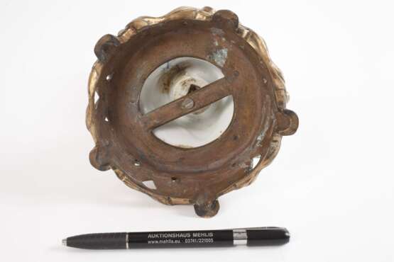 Schäferin mit Vogelkäfig auf Bronzesockel - Foto 4 Schäferin mit Vogelkäfig auf Bronzesockel - Foto 4