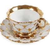 Meissen Prunktasse Muschelrelief - photo 1