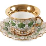 Meissen Prunktasse Weinlaubrelief - photo 1
