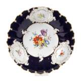Meissen Prunkschale "Blumenbukett/Blaufond" - фото 1