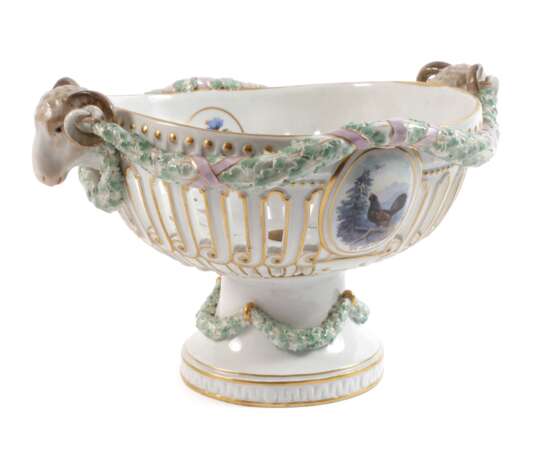 Meissen prunkvoller "Korb mit Widder-Köpfen" - фото 1 Meissen prunkvoller "Korb mit Widder-Köpfen" - фото 1