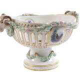 Meissen prunkvoller "Korb mit Widder-Köpfen" - фото 1