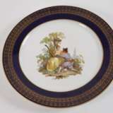 Meissen Zierteller Figurenmalerei und Blaufond - Foto 2