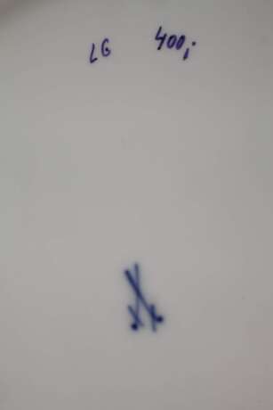 Meissen Zierteller Figurenmalerei und Blaufond - Foto 5