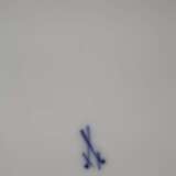 Meissen Zierteller Figurenmalerei und Blaufond - Foto 5