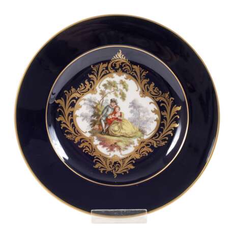 Meissen kleiner Wandteller Figurenmalerei - Foto 1