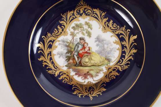 Meissen kleiner Wandteller Figurenmalerei - Foto 2