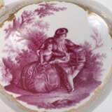 Meissen Teekanne Figurenmalerei - Foto 4