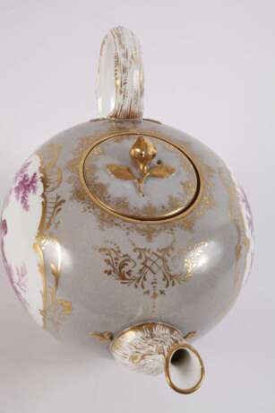Meissen Teekanne Figurenmalerei - Foto 5