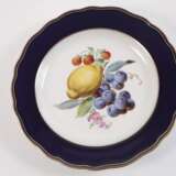 Meissen Paar Obstteller mit Blaufond - photo 2