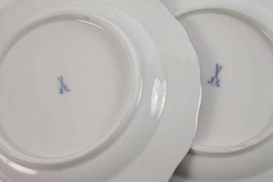 Meissen Paar Obstteller mit Blaufond - photo 4