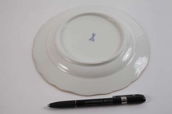 Meissen Paar Obstteller mit Blaufond - photo 5