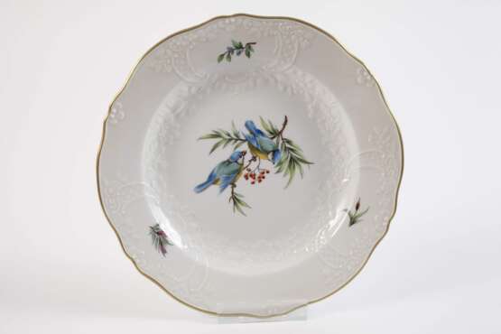 Meissen sechs Speiseteller Vogelmalerei - photo 3