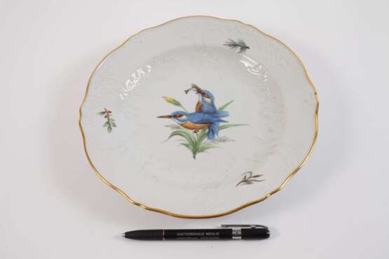 Meissen sechs Speiseteller Vogelmalerei - photo 4