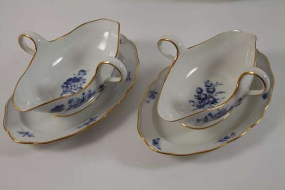 Meissen umfangreiches Speiseservice "Blaue Blume" - photo 2