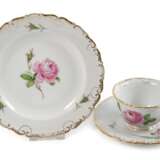 Meissen Kaffeegedeck "Rote Rose" - photo 1