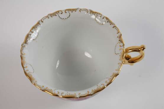 Meissen Kaffeegedeck "Rote Rose" - photo 3