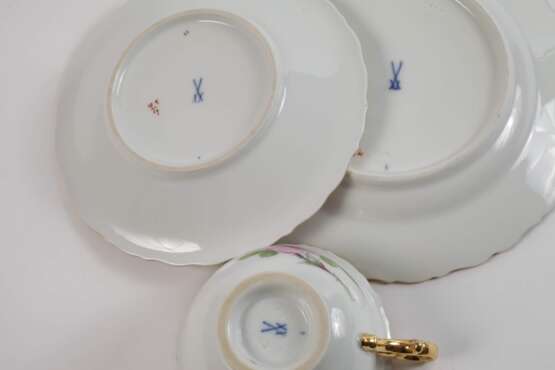 Meissen Kaffeegedeck "Rote Rose" - photo 4