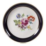 Meissen Schale "Blumenbukett" mit Blaufond - Foto 1