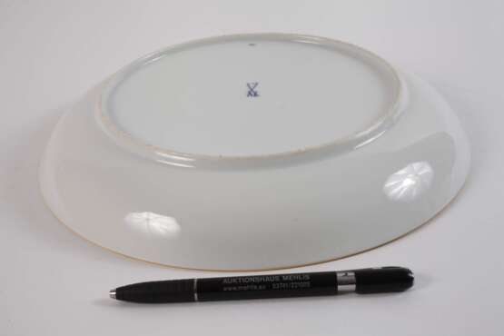 Meissen Schale "Blumenbukett" mit Blaufond - Foto 3