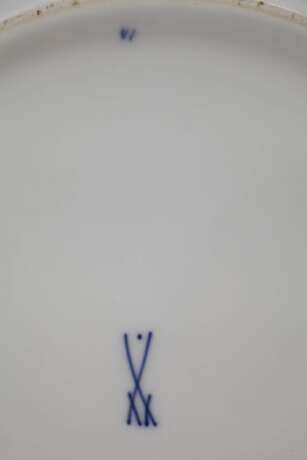 Meissen Schale "Blumenbukett" mit Blaufond - Foto 4