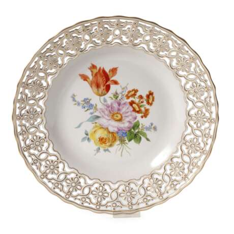 Meissen Durchbruchschale "Blumenbukett" - Foto 1 Meissen Durchbruchschale "Blumenbukett" - Foto 1