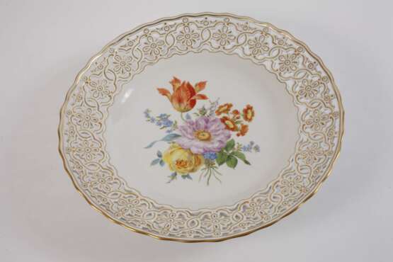 Meissen Durchbruchschale "Blumenbukett" - Foto 2 Meissen Durchbruchschale "Blumenbukett" - Foto 2