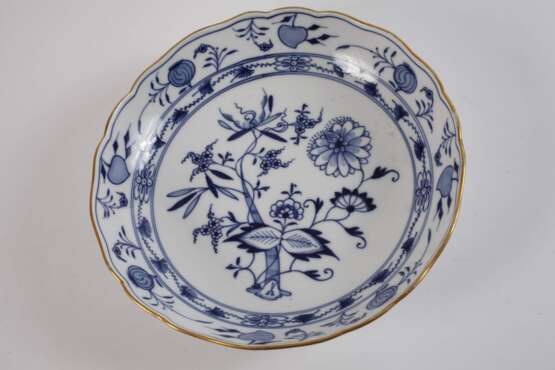 Meissen Schale "Zwiebelmuster" mit Goldrand - Foto 2