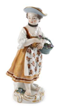 Meissen "Gärtnerkind mit Blumenkorb" - photo 1