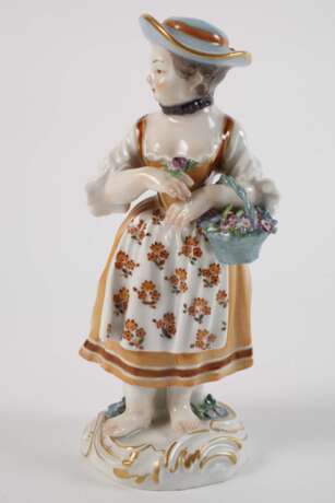 Meissen "Gärtnerkind mit Blumenkorb" - photo 2
