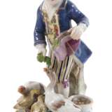 Meissen "Knabe, Gänse fütternd" - photo 1